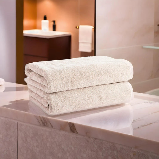 Bath Towel 70X140 [Pack of 2] Cream