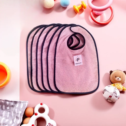 Baby Bibs [Set of 6] Pink