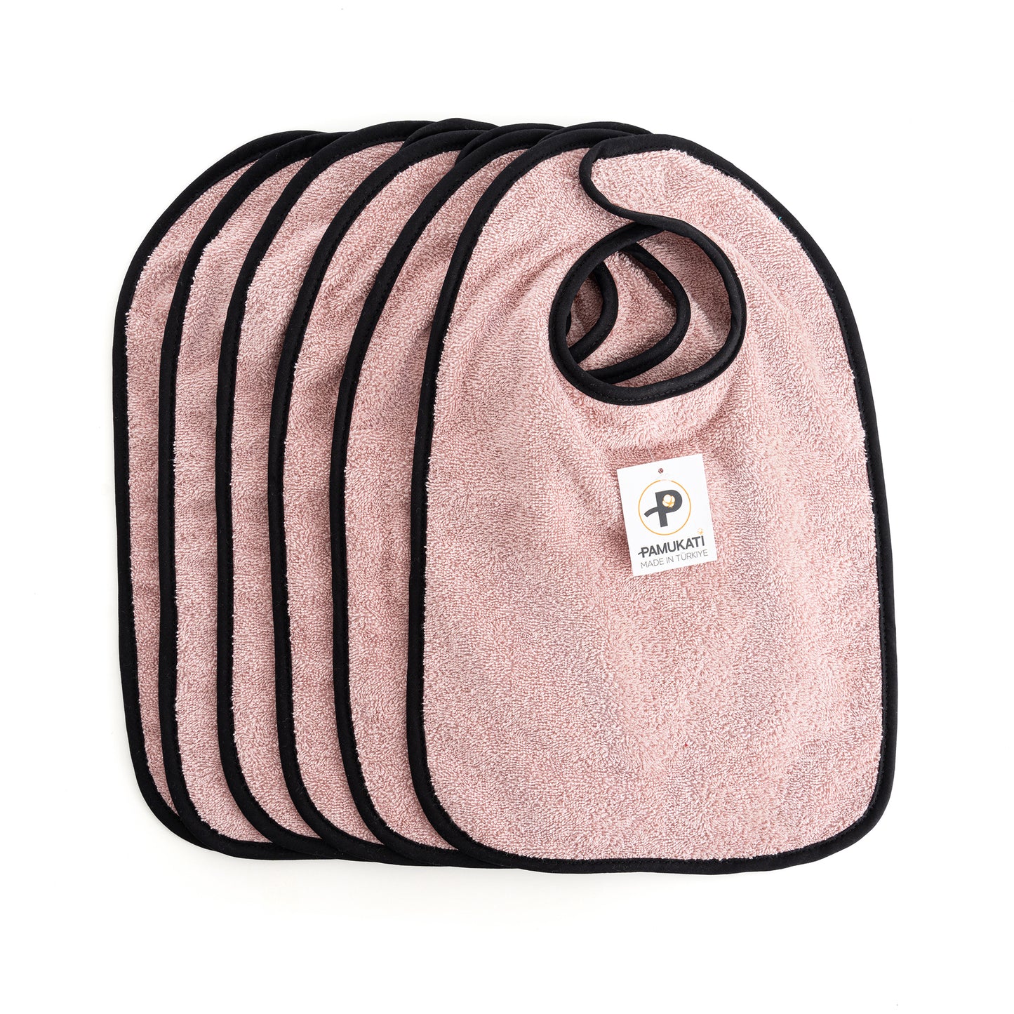 Baby Bibs [Set of 6] Pink