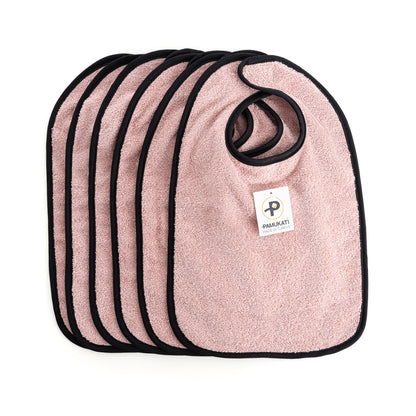 Baby Bibs [Set of 6] Pink