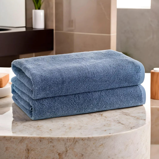 Bath Towel 70X140 [Pack of 2] Navy