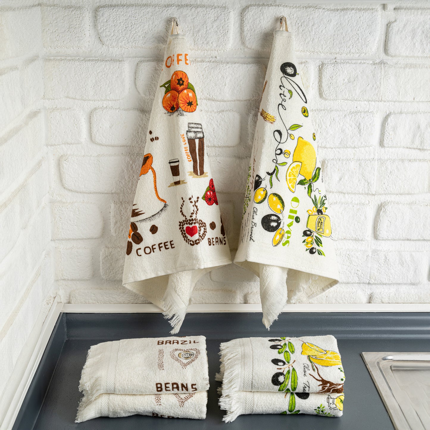 Kitchen Towels [Set of 6] Print