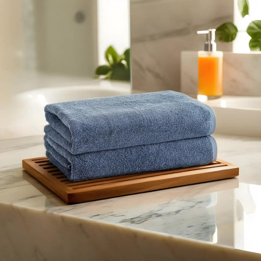 Bath Towel 70X140 [Pack of 2] Navy