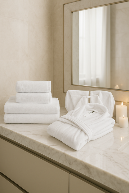 Complete Bath Set [7-Piece Set] White