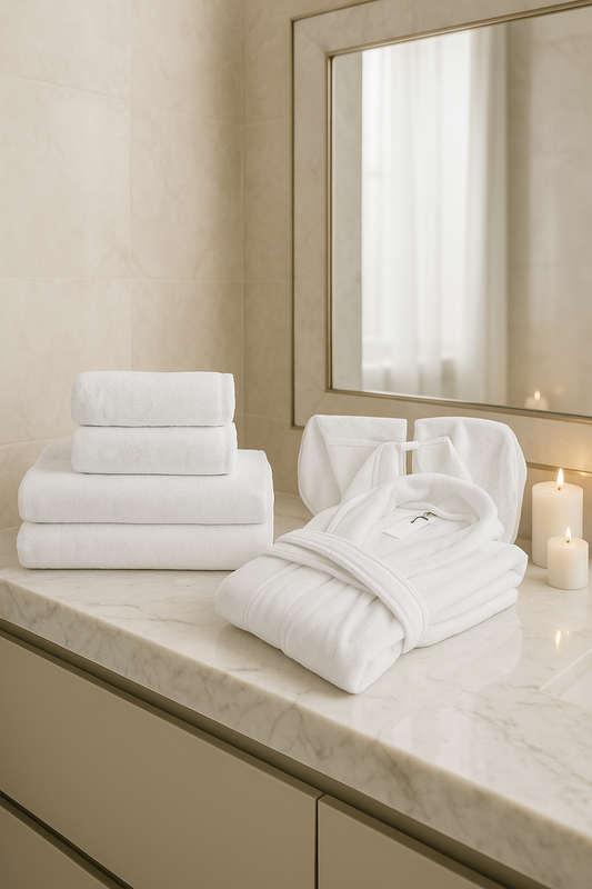 Complete Bath Set [7-Piece Set] White