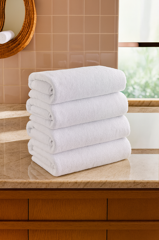Hand Towel 19 x 35 Inches [Set of 4] White